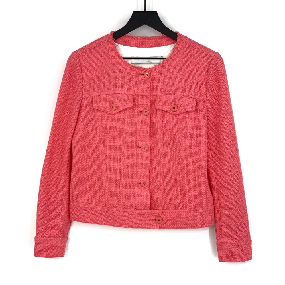 IRO Felicity Tweed Jacket Pink US 6 / FR 38